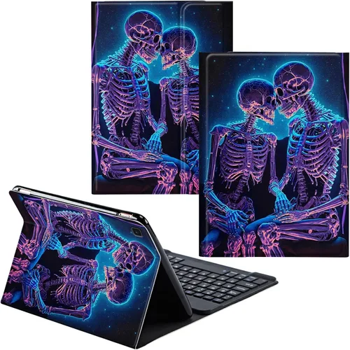 Vista 18 de Funda para Samsung Galaxy Tab S6 Lite 2022/2020 Teclado inalámbrico desmontable y cubierta de cuero PU Funda protectora para Samsung Galaxy Tab S6