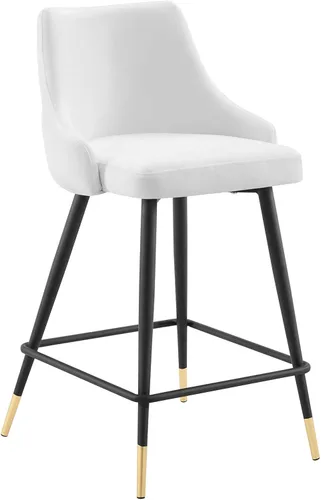 Vista 14 de Modway Adorn Performance - Taburete de terciopelo para mostrador, color gris