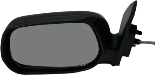 Vista 122 de TRQ Espejo plegable con calefacción eléctrica del lado del conductor con indicador de punto ciego pintura a juego negro liso compatible con Kia