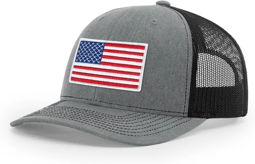 Vista 293 de Joe's USA Richardson 112 - Gorras de camionero con parche gráfico personalizado - Gorras estructuradas de cinco y seis paneles Richardson Premium