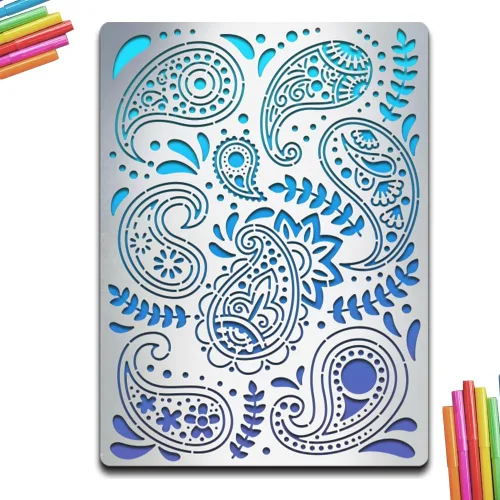 Vista 8 de MAYJOYDIY Plantillas de metal de feliz cumpleaños, plantilla de diario de metal, feliz cumpleaños, pastel, número, velas, marcapáginas, plantillas