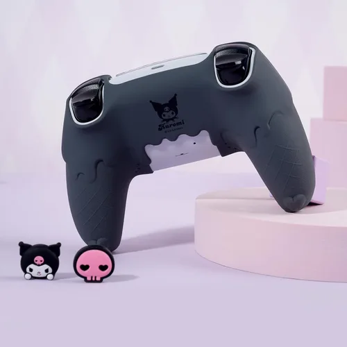 Vista 4 de Silicone PS5 Controller Cover Skin Set,Anti-Slip Soft Protective Case for PS5 Wireless Controller with 2 Thumb Grip Caps and 1 Sticker