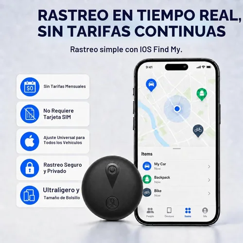 Vista 2 de Rastreador GPS para vehículos, seguimiento en tiempo real, sin Negro
