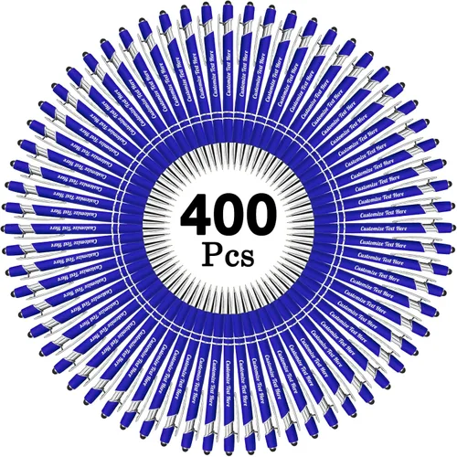 Vista 89 de Hasta 500 bolígrafos personalizados a granel con logotipo de mensaje de nombre comercial, bolígrafos grabados personalizados con lápiz óptico