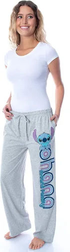 Vista 2 de Disney Lilo and Stitch Ohana - Pantalones de pijama de algodón suave al tacto para mujer