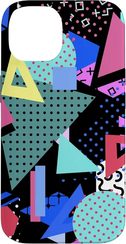Vista 4 de 80s Geometric Memphis Pattern Vintage 1980s 90s Phone Cover Case for iPhone 17