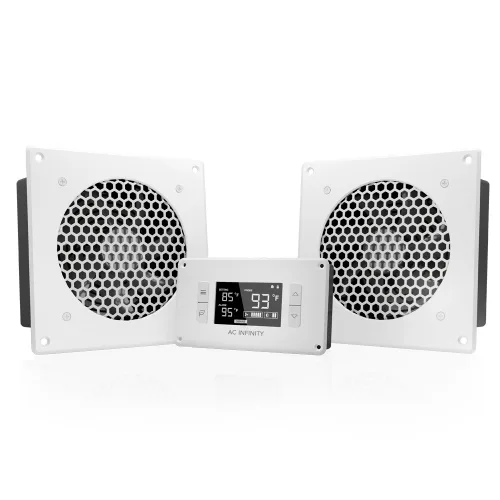 Vista 10 de Kit de ventilador de refrigeración para armarios, para sistema de cine en casa o receptor de AV, de AC Infinity, AI-CFS80BA