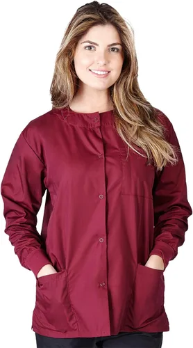 Vista 8 de Natural Uniforms - Chaqueta de Scrub para Calentamiento Negro