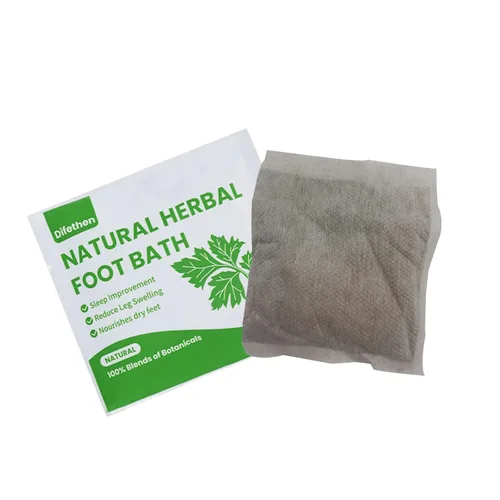 Vista 2 de Remojo natural para pies de artemisa/ajenjo, bolsa de baño de pies de jengibre linfático, spa para pies antihinchazón que promueve el metabolismo