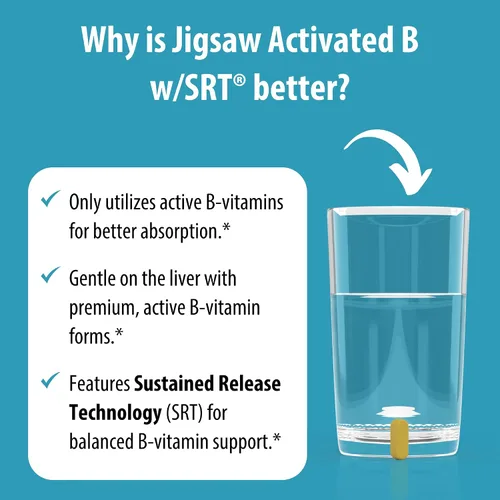 Vista 5 de Jigsaw Health Complejo B activado con SRT, 120 comprimidos