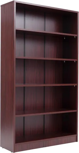 Vista 10 de Stary Estantería negra de 5 estantes de madera de 60 pulgadas de alto para dormitorio