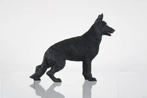 Vista 2 de Conversation Concepts Figura de perro original negro de pastor alemán (4 a 5 pulgadas)