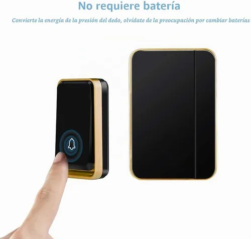 Vista 5 de 【No requiere batería】 Timbre inalámbrico impermeable, kit de timbre de puerta AURTEC con 2 transmisores autoalimentados y 1 enchufe de presión, 51