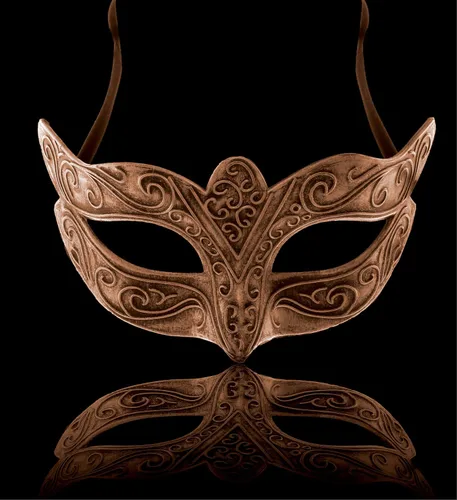 Vista 8 de Máscara fantasma veneciana metálica Steampunk