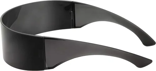 Vista 3 de grinderPUNCH Gafas de sol Futuristic Shield Gafas de visera Cyberpunk Cyclops Mono Alien de los años 80