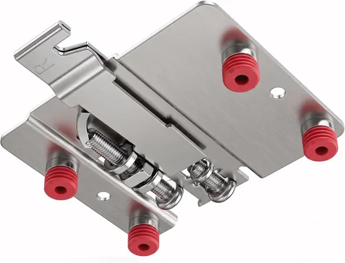 Vista 4 de Par de conectores colgantes de soporte de montaje de gabinete, soportes ajustables y resistentes para colgar gabinetes de cocina, accesorios