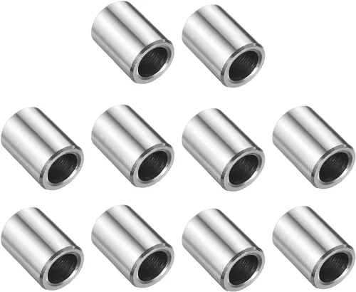 Vista 10 de uxcell 10 piezas de espaciador de acero inoxidable de 3/8" de diámetro interno x 3/4" de diámetro exterior x 1" de longitud, espaciador de rosca
