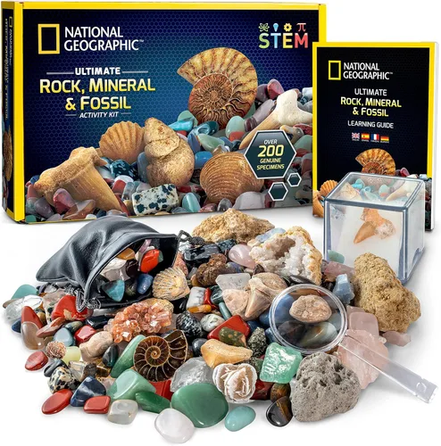 Vista 5 de NATIONAL GEOGRAPHIC Kit de pintura de roca y colección de rocas