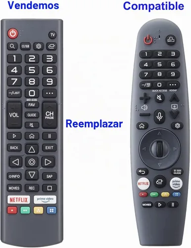 Vista 4 de Universal para LG-TV, mando a distancia, compatible con todos los televisores LG Smart TV LCD LED OLED UHD HDTV Plasma Magic 3D 4K Webos TVs