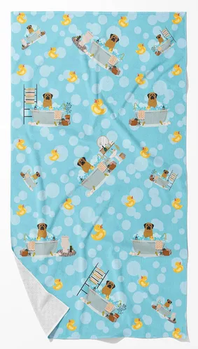 Vista 61 de Caroline's Treasures WDK5738BTLG Airedale - Toalla de baño grande para bañera