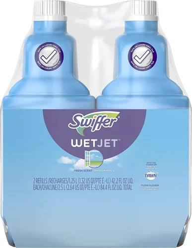 Vista 12 de Recambio de solución limpiadora de pisos Swiffer, lavanda, 42.2 onzas líquidas, paquete de 4