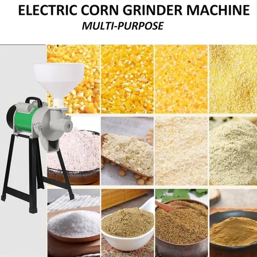Vista 6 de LOYALHEARTDY Máquina eléctrica de la amoladora de maíz, 110V 2200W molino de grano de arroz grano de maíz café molino de alimentación de trigo