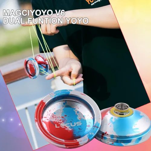 Vista 5 de MAGICYOYO V6 Yoyos Pro Responsive Yoyo & Yoyo sin respuesta para niños adultos, principiantes a avanzados Yoyo Metal con rodamiento que no responde