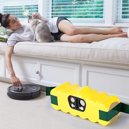 Vista 7 de HT TopHinon Batería de aspiradora Ni-MH de 3000mAh 14.4V para iRobot Roomba 500 510 520 530 532 535 540 545 550 552 555 560 562 570 580 581 585 595