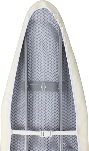 Vista 5 de BNDX Funda para tabla de planchar, 18" x 49" pulgadas tamaño estándar acolchado grueso con cordón Bongee, resistente a las manchas y quemaduras