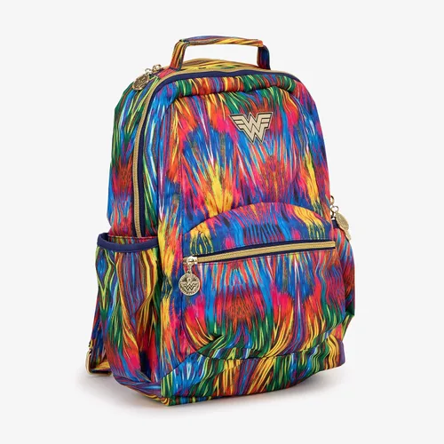 Vista 2 de JuJuBe Mochila con bolsillos para botellas de agua compacta y ligera para niños o adultos Wonder Woman 1984
