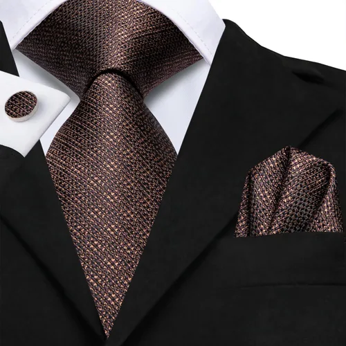 Vista 175 de Dubulle Corbata tejida de cachemira para hombre y gemelos de pañuelo para hombre, conjunto de gemelos para boda formal y negocios