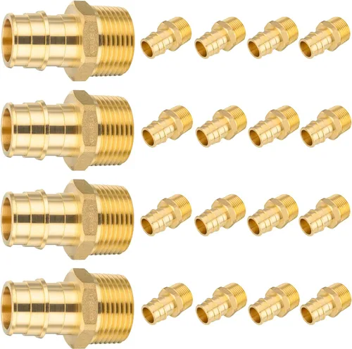 Vista 12 de 10 unidades HeSun 1/2" Pex A Expansión x 1/2" Hembra NPT Drop Ear Elbow