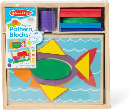 Vista 6 de Melissa & Doug Juguete educativo de madera para principiantes con 5 escenas de doble cara y 30 formas