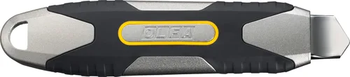 Vista 2 de OLFA - Cuchillo utilitario resistente de 0.709 in (MXP-L) - Mango de aluminio, bloqueo automático 18mm Aluminum snap-off blade Utility Knife
