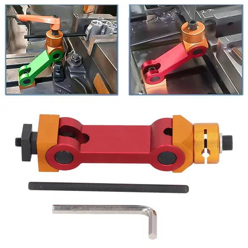 Vista 6 de Localizador de parada de tornillo de banco ajustable para pieza de trabajo de ranura CNC T, molino de posicionamiento preciso molino de tornillo