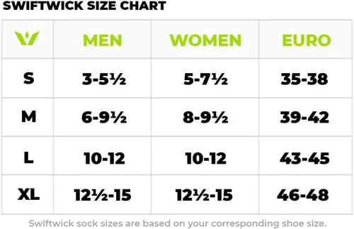 Vista 3 de Swiftwick - Calcetines para correr y ciclismo ASPIRE ZERO