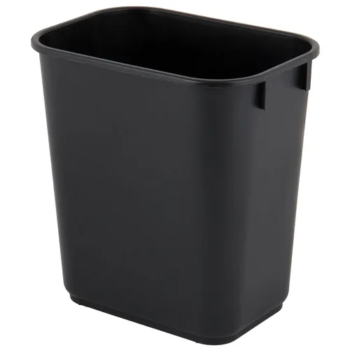 Vista 26 de Cubo de basura rectangular beige de 10 galones para restaurante, papelera comercial, papelera de plástico para oficina, cubo de basura para baño