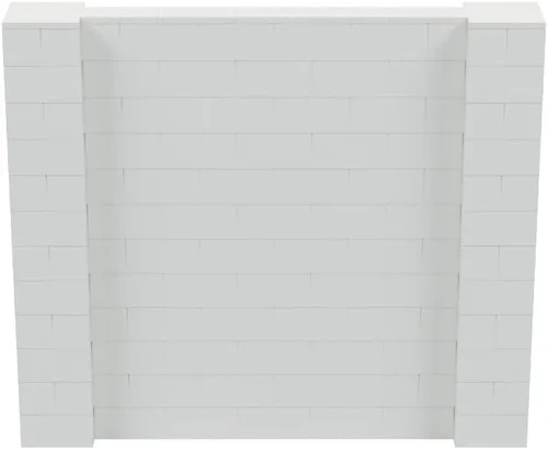 Vista 241 de EverBlock Kit de pared de 5 x 4 pies Bloques de construcción modulares Sistema de pared para edificios, pantallas y estructuras Divisor