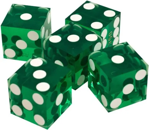 Vista 7 de Juego de dados - Dados de casino serializados de 19 mm de grado A con bordes afilados - Accesorios para noche de juegos de Trademark Poker (Azul)