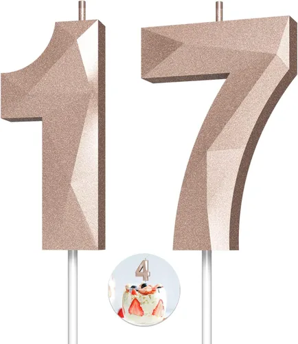 Vista 59 de Velas de cumpleaños con números (0 velas negras), forma de diamante 3D, decoración de pastel de feliz cumpleaños para niños y hombres, cumpleaños