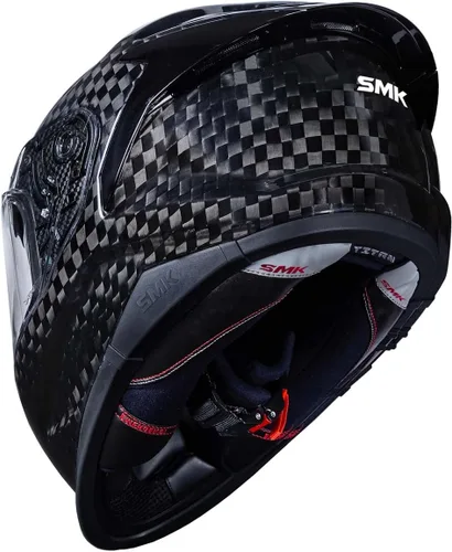 Vista 2 de SMK Helmets Titan Carbon Full Face Motorcycle Helmet
