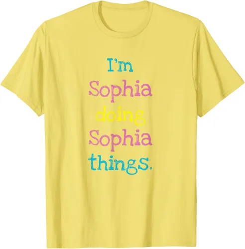 Vista 68 de Sophia - Camiseta con texto personalizado para niñas
