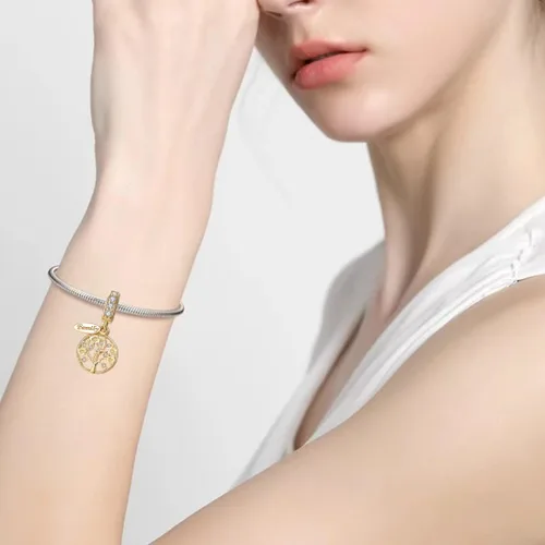 Vista 4 de PHCLASY Colgantes de plata de ley 925 con forma de corazón y piedra natal para mujer, se ajustan a pulseras y collares, joyería de cumpleaños