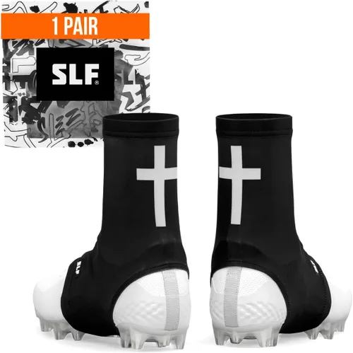 Vista 36 de SLEEFS Fundas de fútbol para cordones seguros, se adapta a cualquier taco Negro