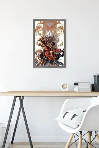 Vista 6 de Trends International Marvel Comics - Póster de pared Secret Avengers #7, 14.725 x 22.375 pulgadas, versión enmarcada de madera de granero