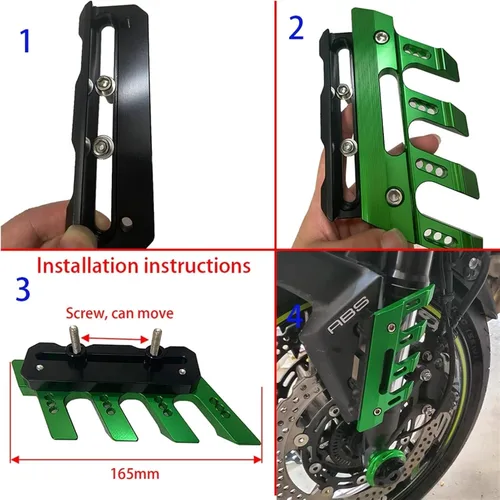 Vista 4 de Protector de horquilla delantera para Yamaha MT03 2010-2022, protector de horquilla delantera, accesorios deslizantes para guardabarros, accesorios
