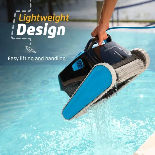 Vista 7 de Dolphin Nautilus CC Pro Wi-Fi Aspiradora Robótica Automática para Piscina, Escalada de Paredes, Cepillo Limpiador de Línea de Agua, Ideal