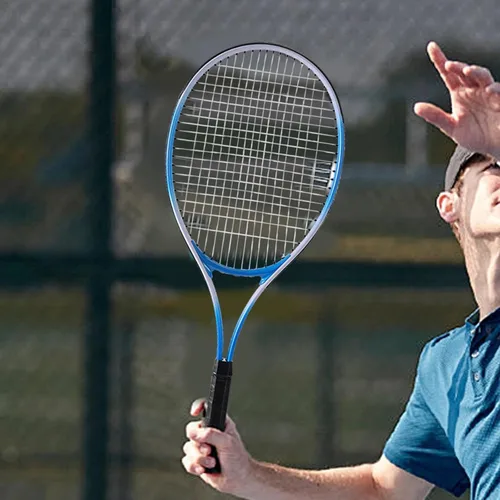 Vista 4 de Generic Raqueta de tenis con marco de aluminio y absorción de impactos para entrenamiento al aire libre