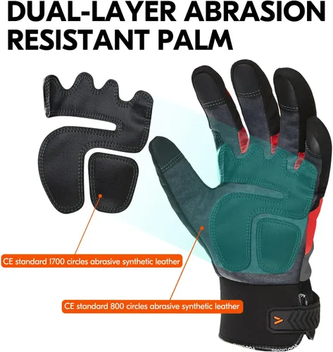 Vista 3 de Vgo...-4°F Women's Coldproof&Waterproof Winter Gloves(SL8777FW)
