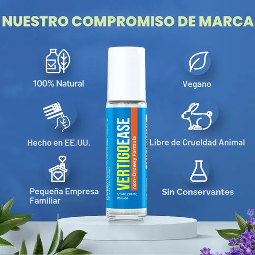 Vista 4 de Basic Vigor Vertigo Ease Roll-On (0.3 onzas líquidas) - Soporte natural y de acción rápida para vértigo y mareos con lavanda, jengibre, incienso